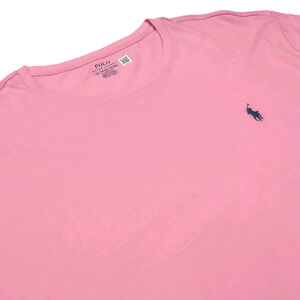 Polo Ralph Lauren Classic Fit T-shirt Mens Size XXL 2XL Pink Cotton NEW NWT